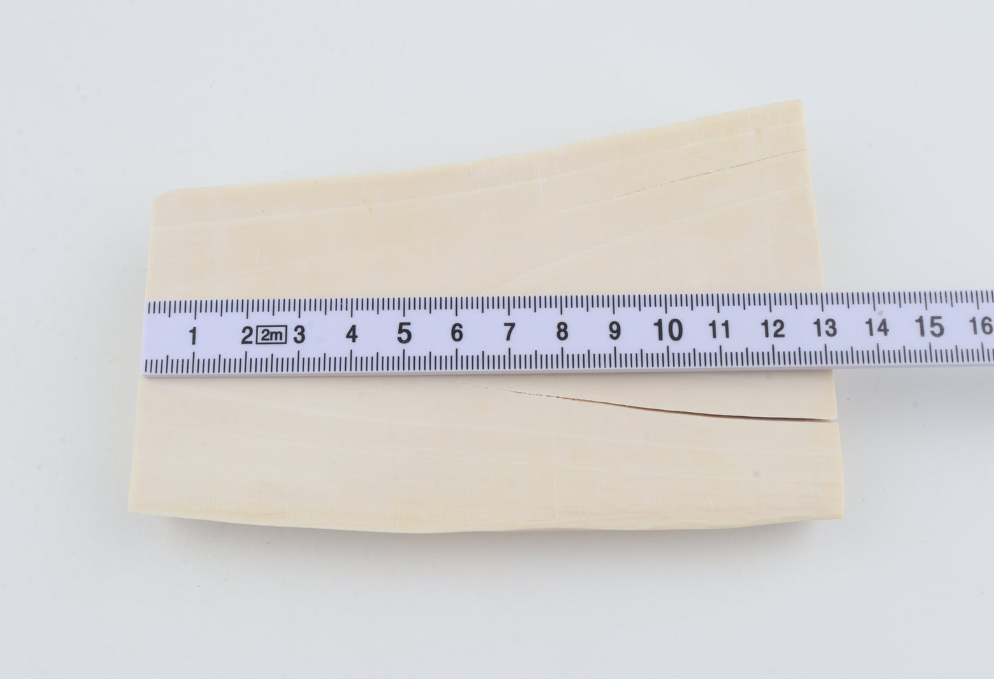 White mammoth ivory segment