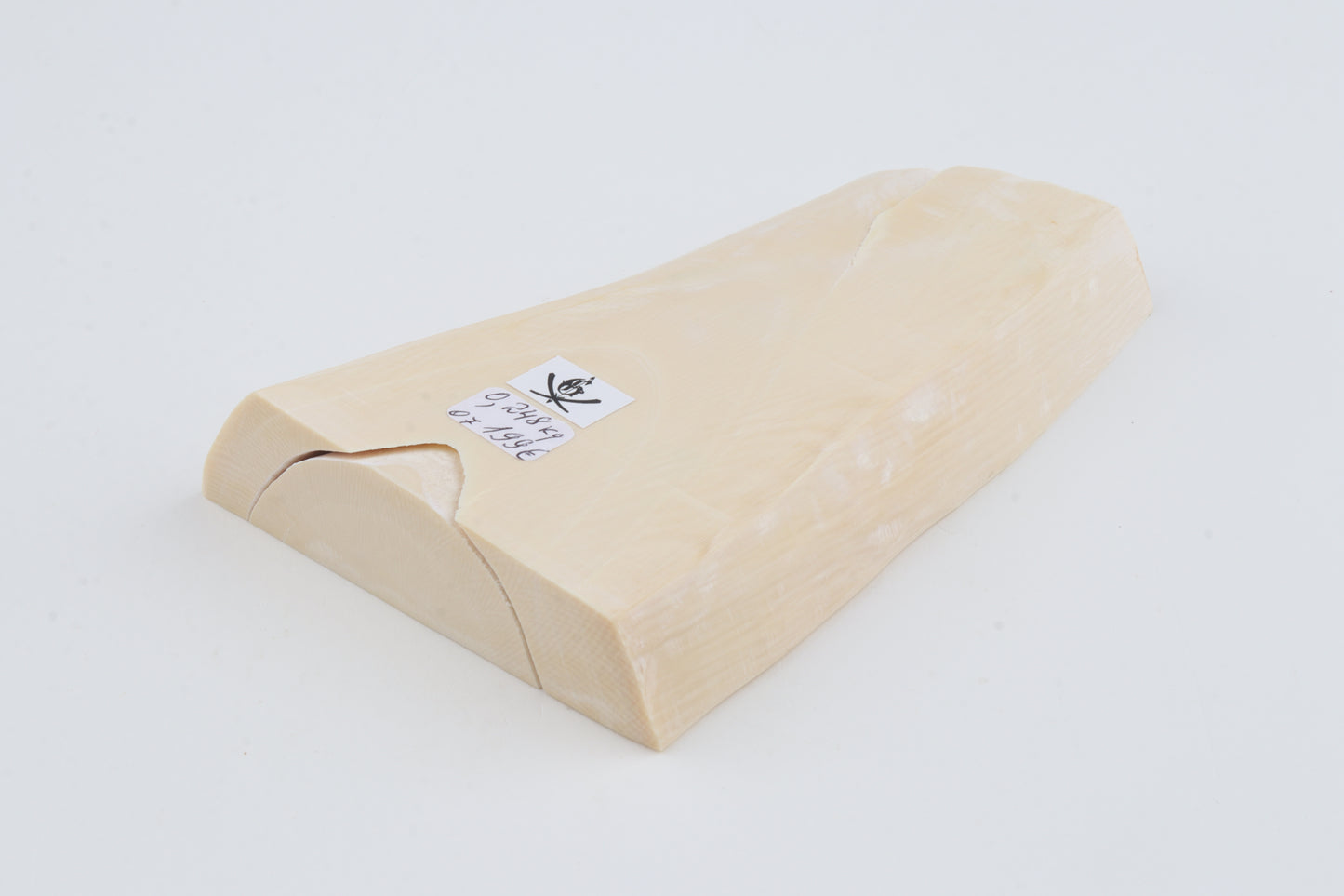 White mammoth ivory segment