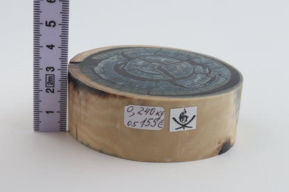 Stabilized mammoth ivory block