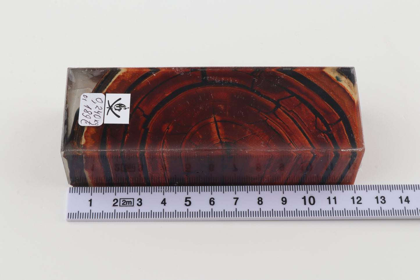 Stabilized mammoth ivory block