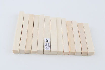 White mammoth ivory segments