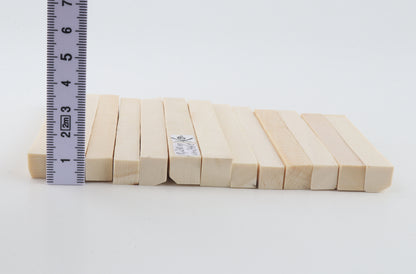 White mammoth ivory segments
