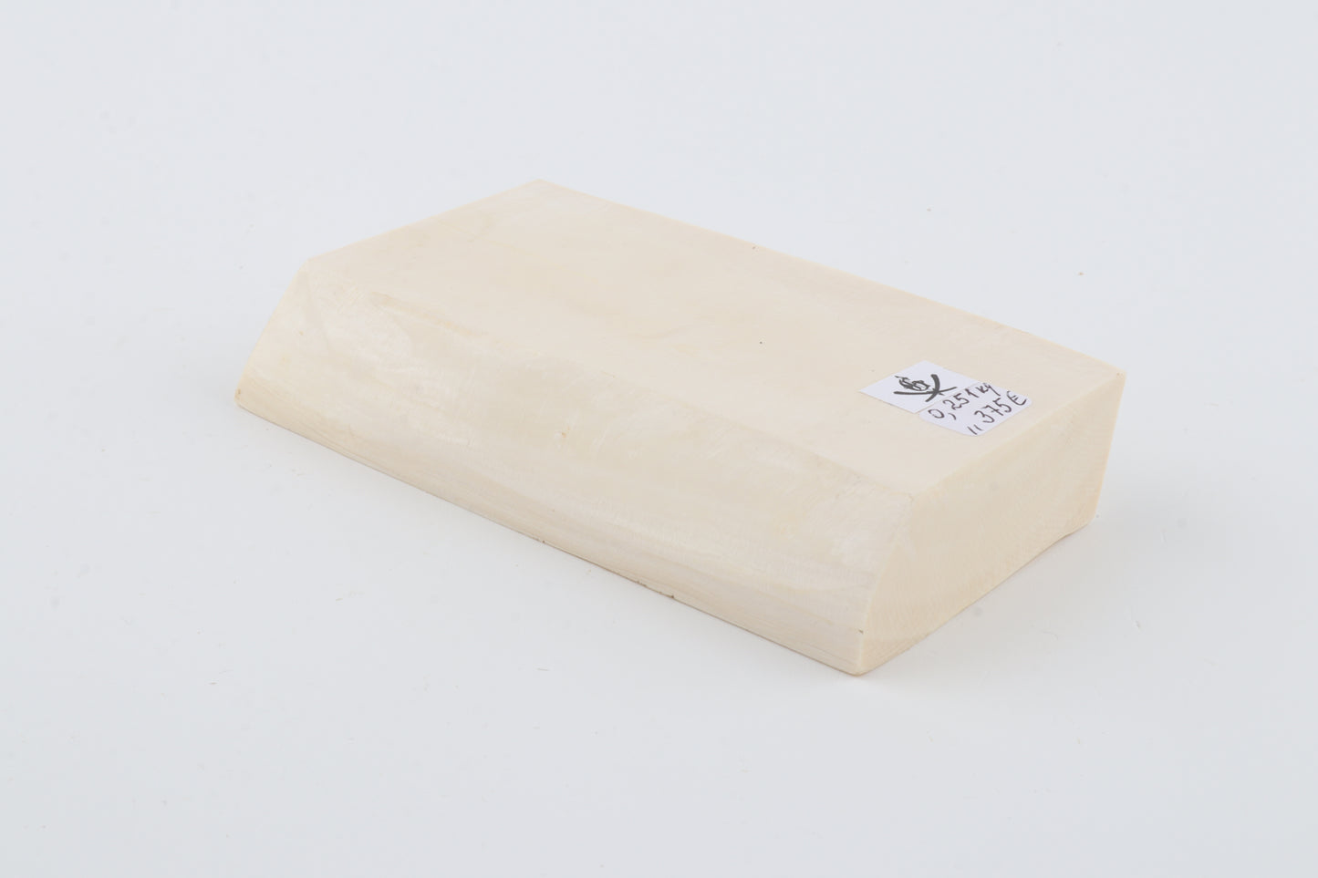 White mammoth ivory segment