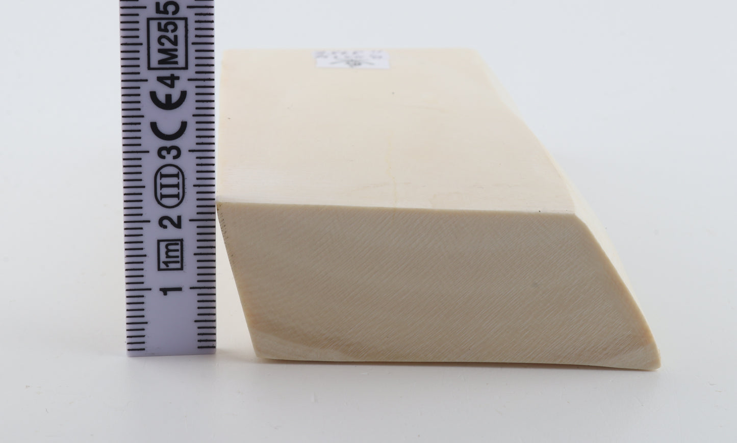 White mammoth ivory segment