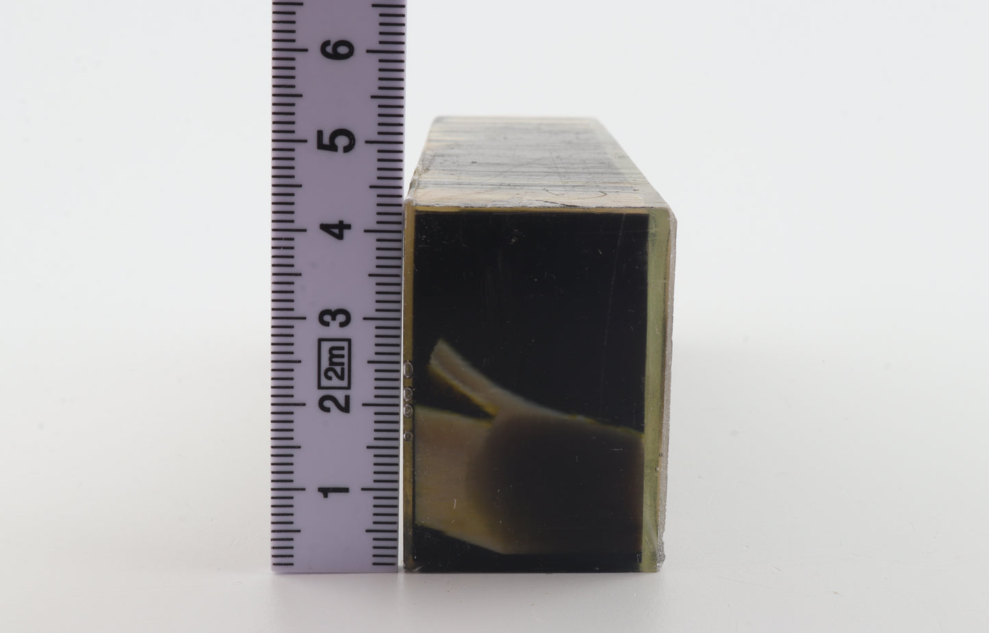 Stabilised mammoth ivory block