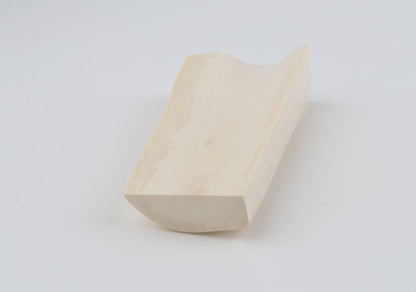 White mammoth ivory segment