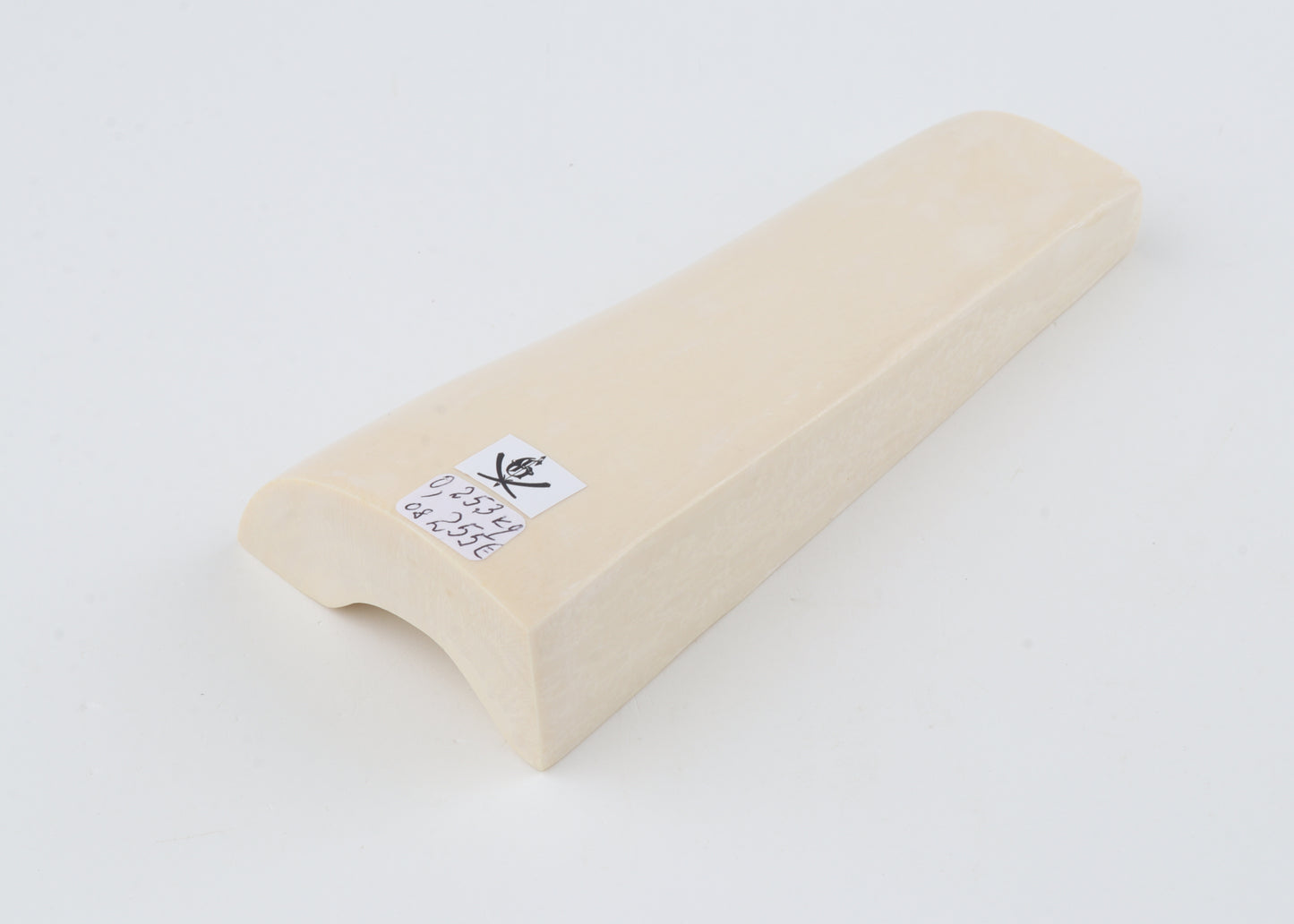White mammoth ivory segment
