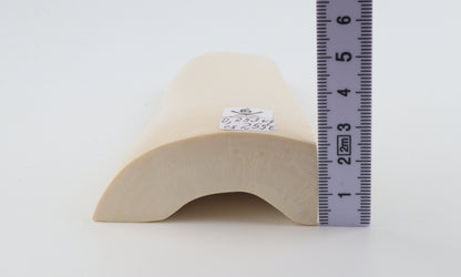 White mammoth ivory segment