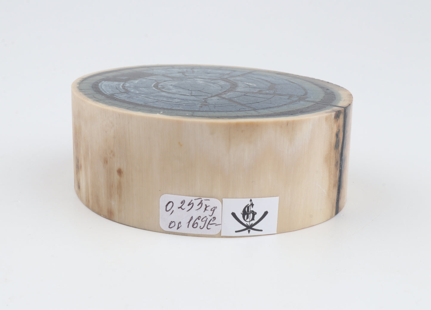 Stabilized mammoth ivory block