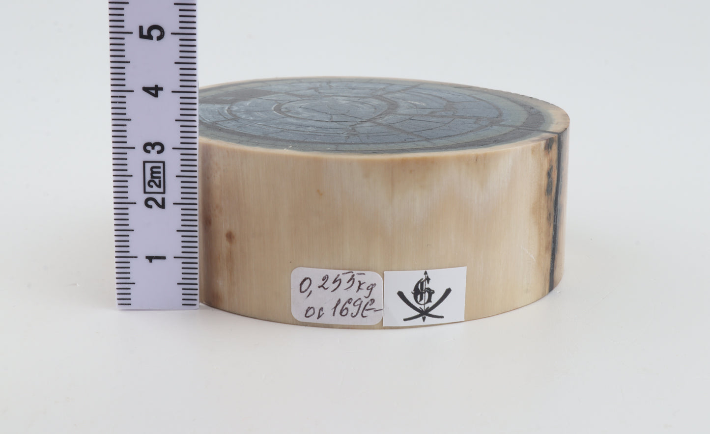 Stabilized mammoth ivory block