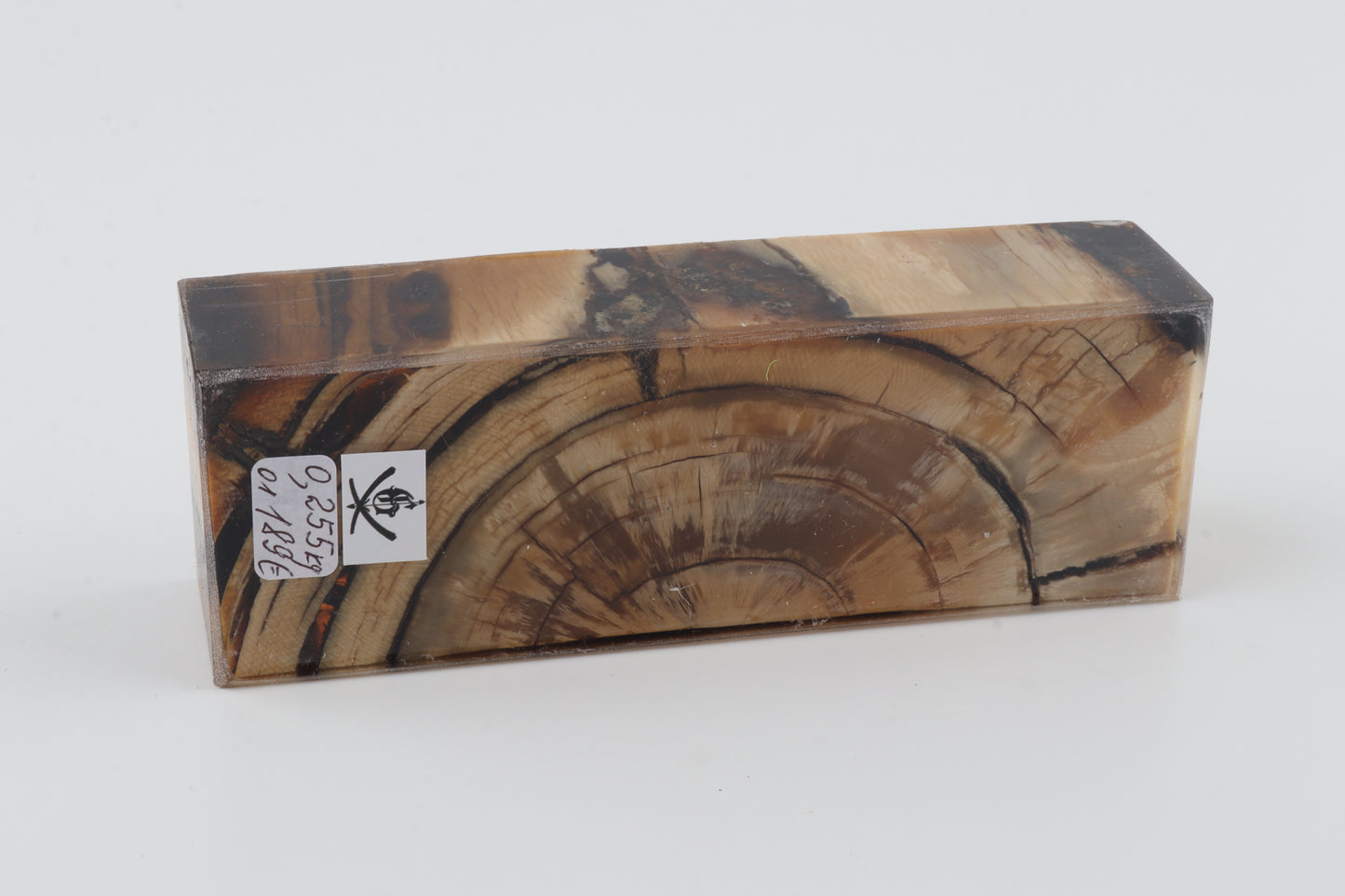 Stabilized mammoth ivory block