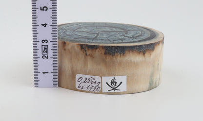 Stabilized mammoth ivory block