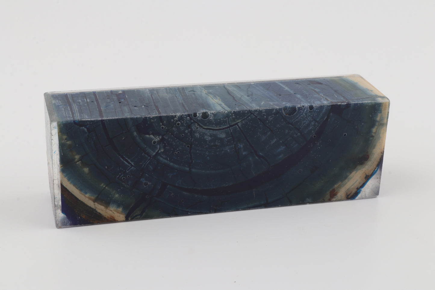 Stabilised mammoth ivory block