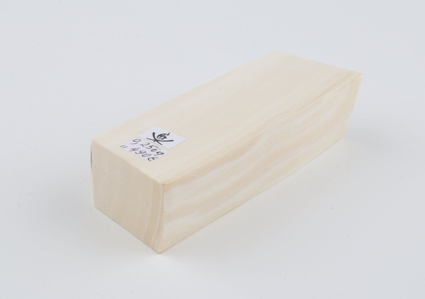 White mammoth ivory segment