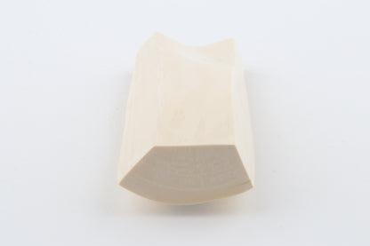 White mammoth ivory segment