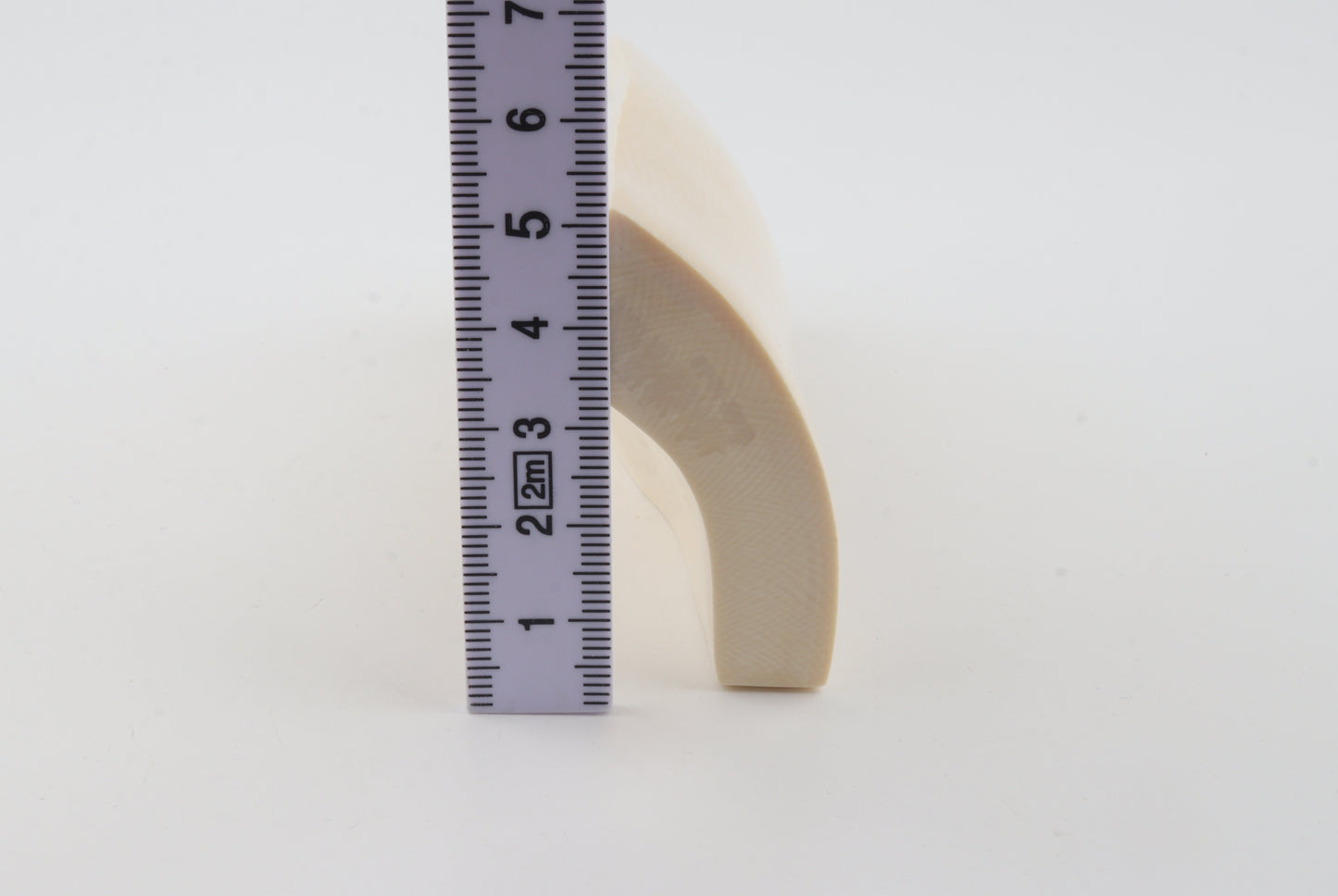 White mammoth ivory segment