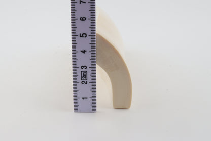 White mammoth ivory segment