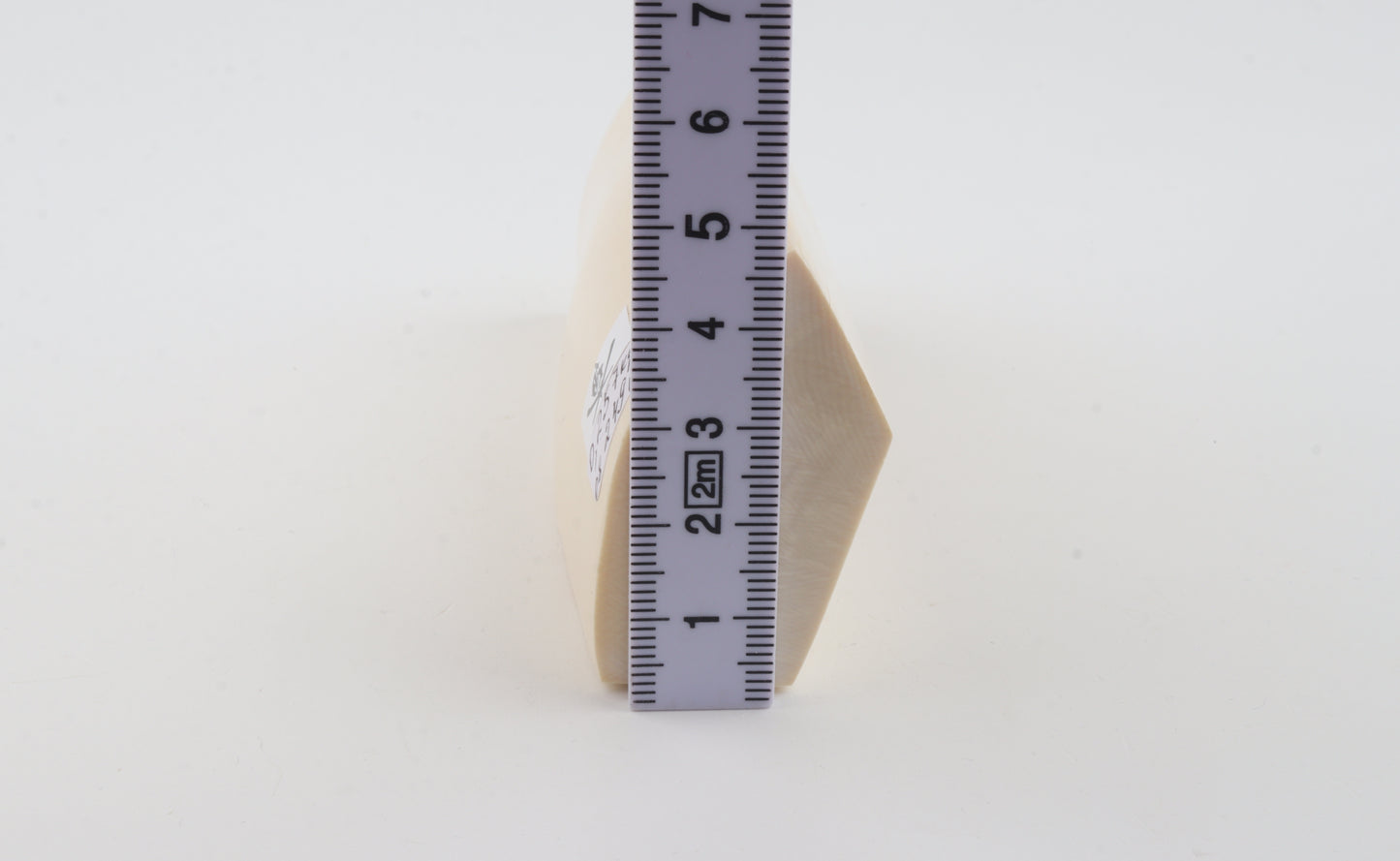 White mammoth ivory segment