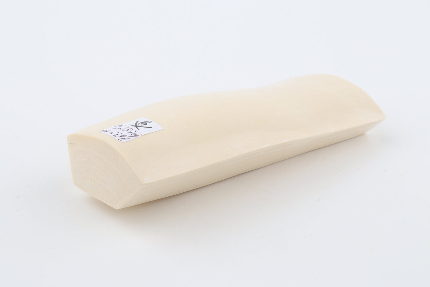 White mammoth ivory segment