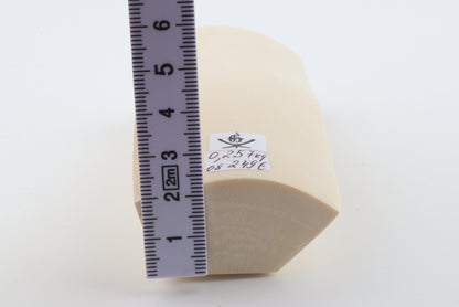 White mammoth ivory segment