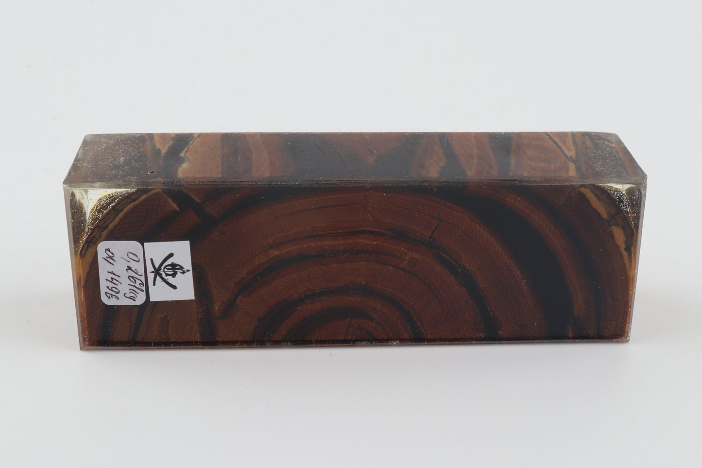 Stabilised mammoth ivory block