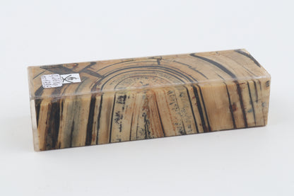 Stabilised mammoth ivory block