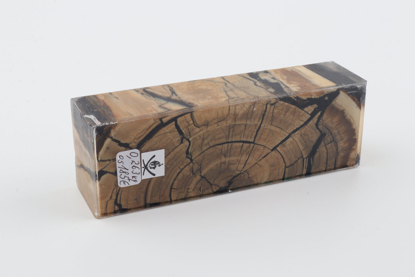 Stabilized mammoth ivory block