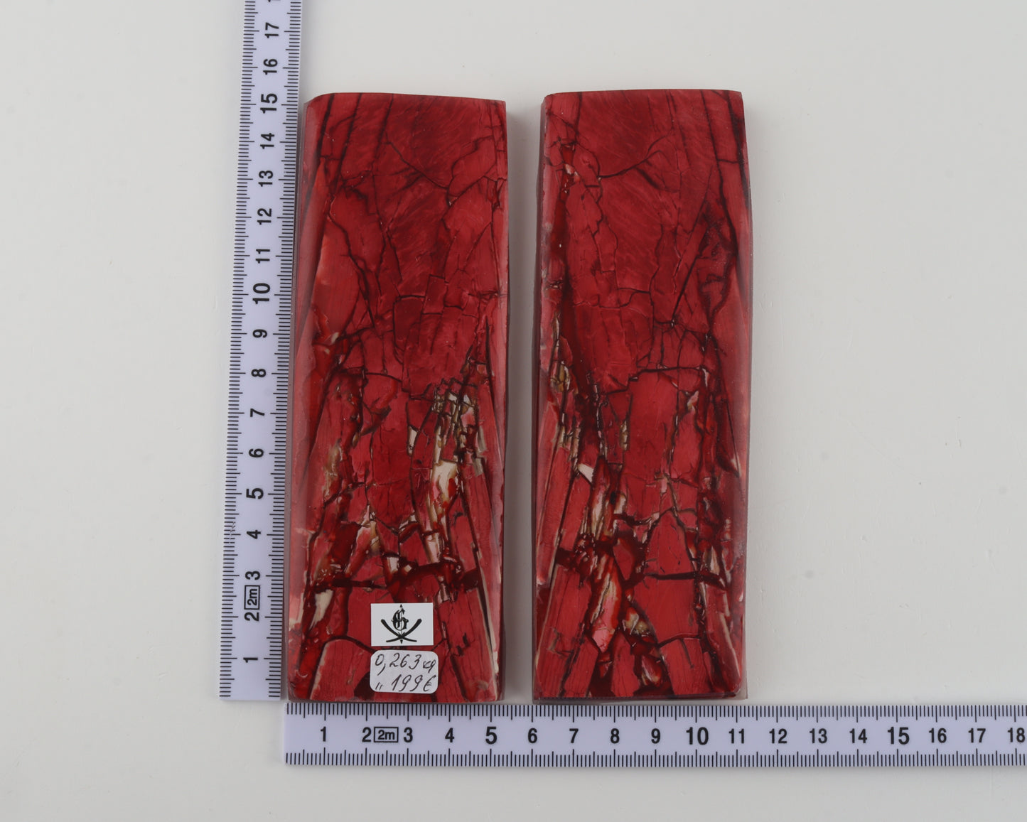 Stabilised mammoth ivory scales