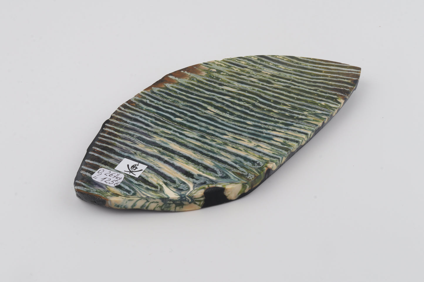 Stabilized mammoth molar piece