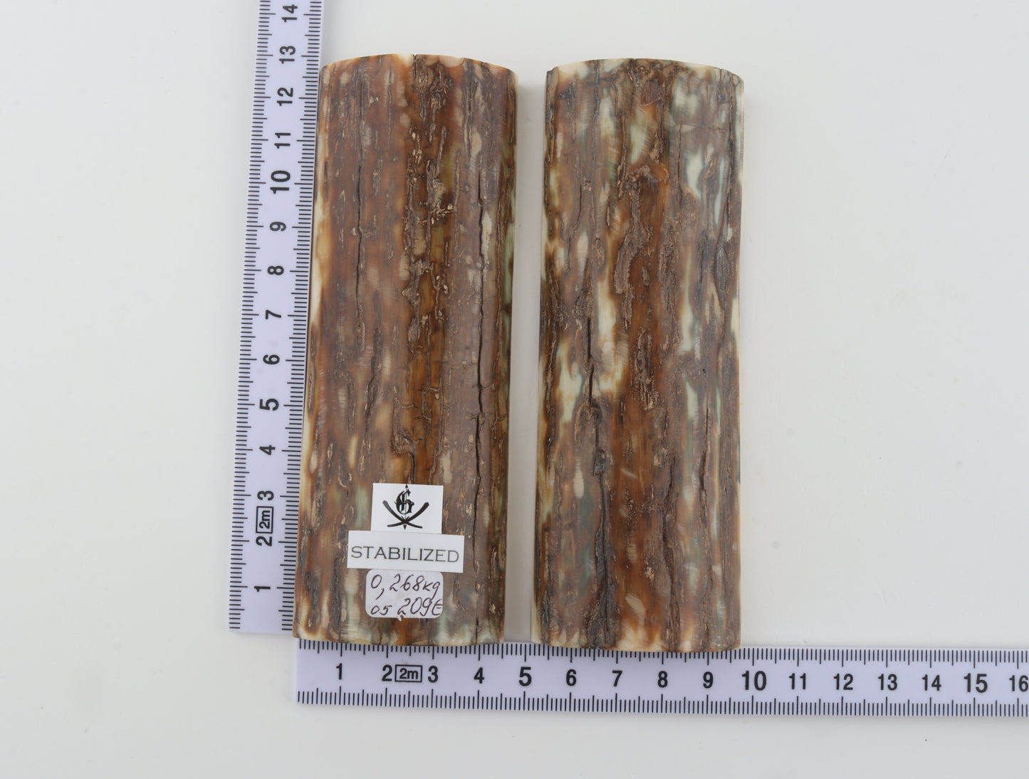 Stabilized mammoth bark scales