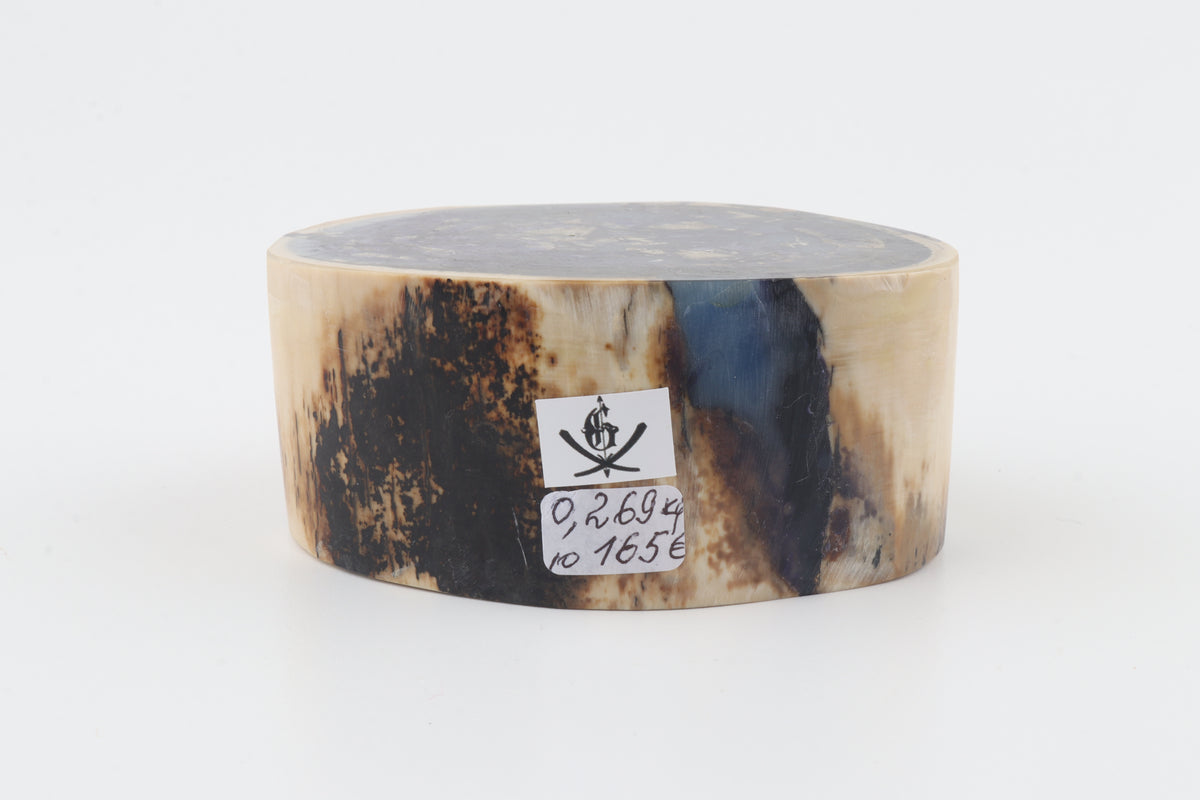 Stabilised mammoth ivory block