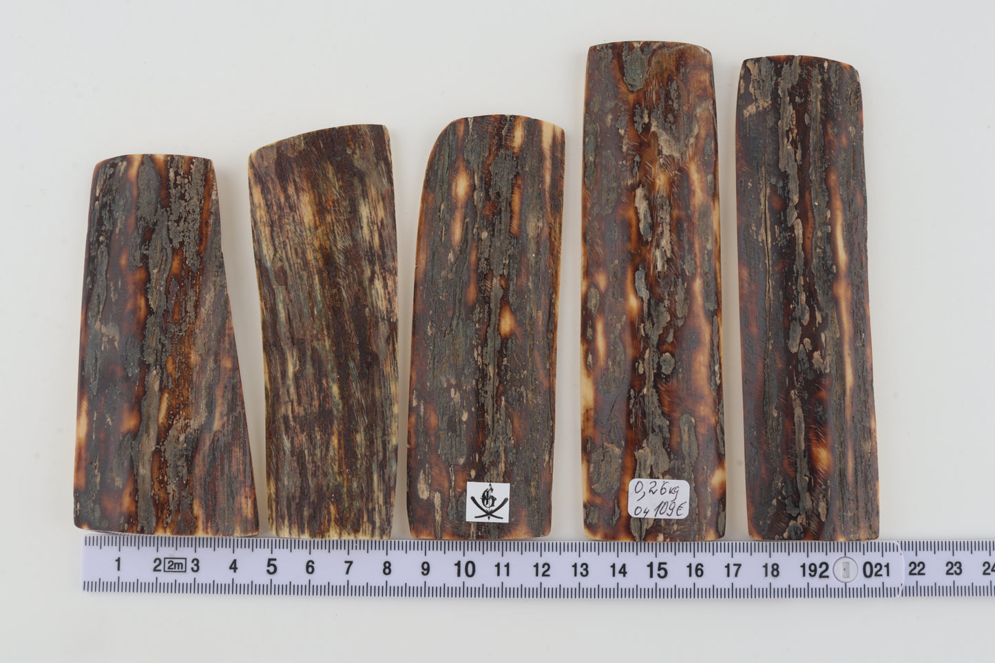 Natural mammoth bark pieces