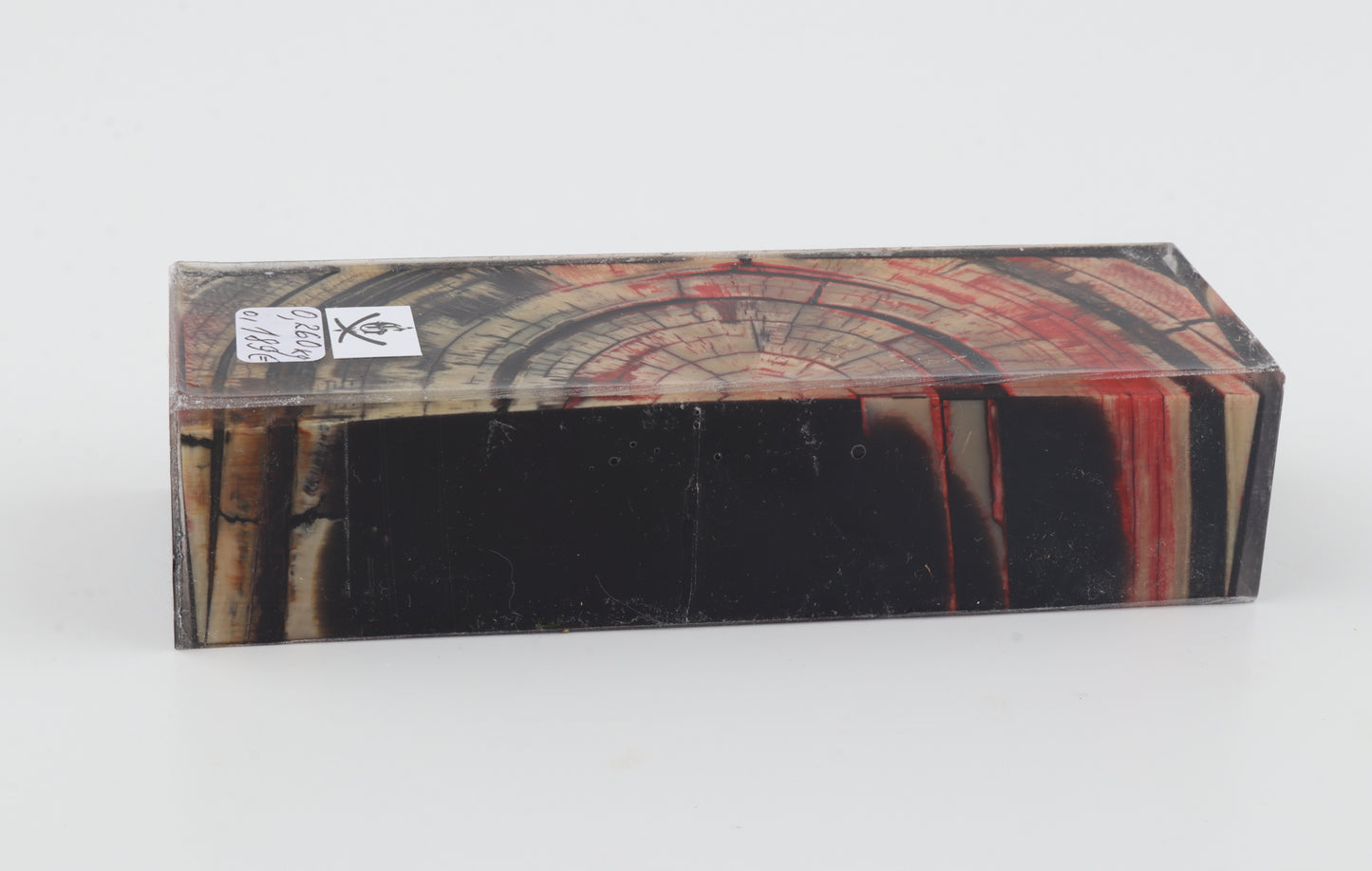 Stabilized mammoth ivory block