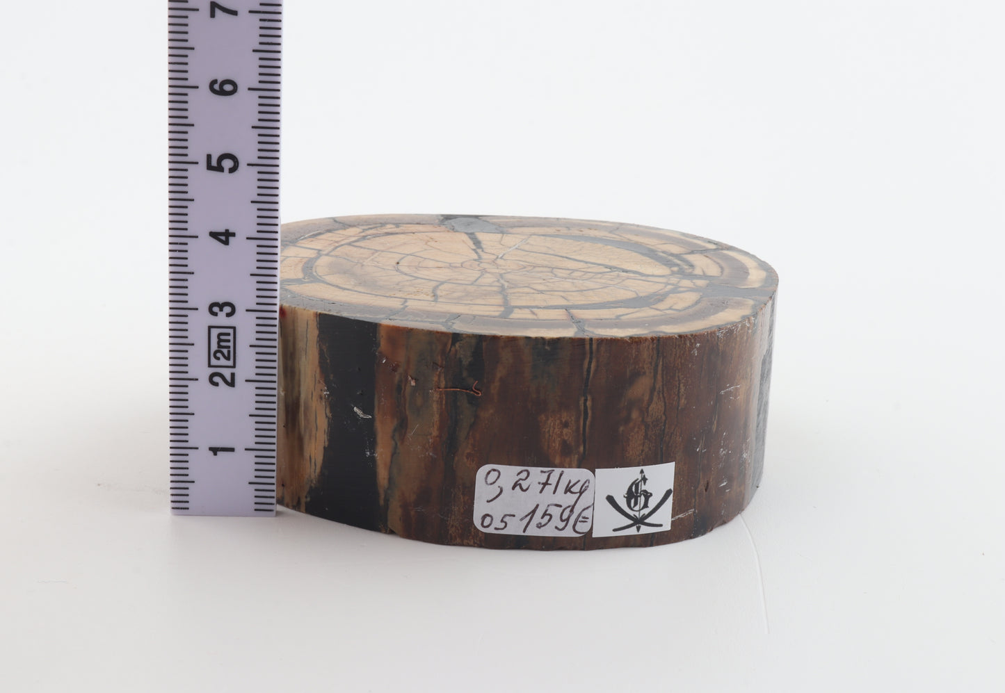 Stabilized mammoth ivory block