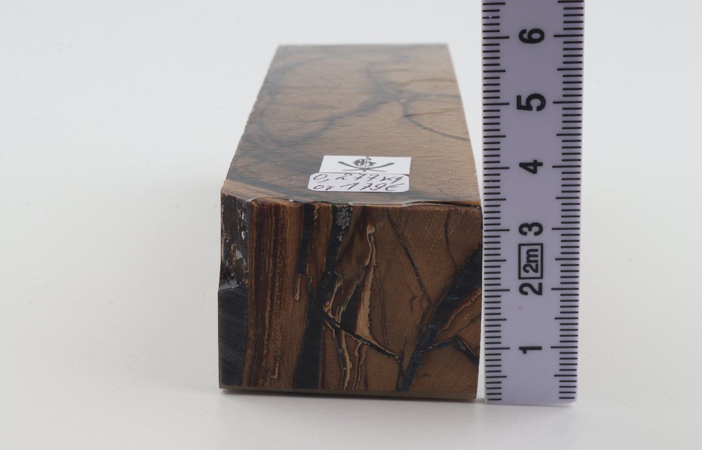 Stabilised mammoth ivory block