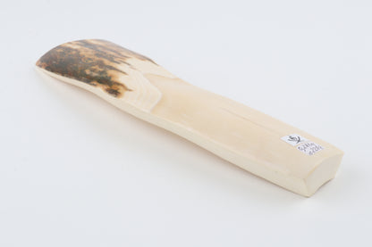 White-brown mammoth ivory piece