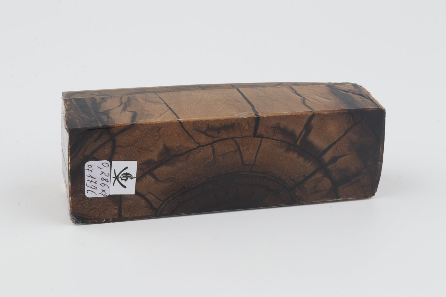 Stabilized mammoth ivory block