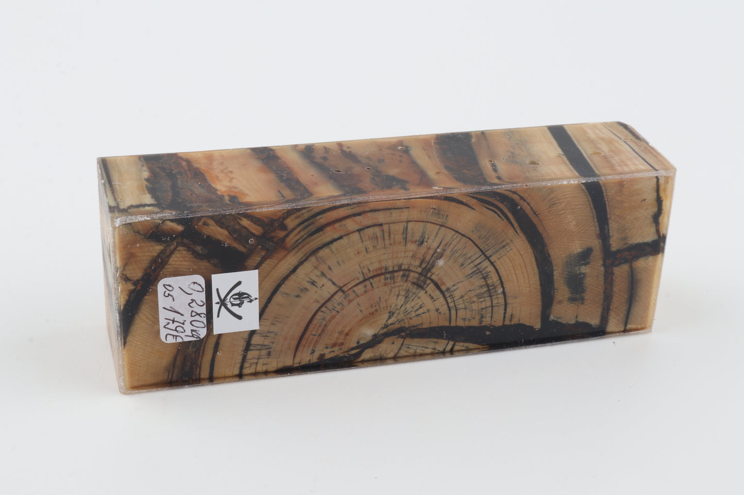 Stabilized mammoth ivory block