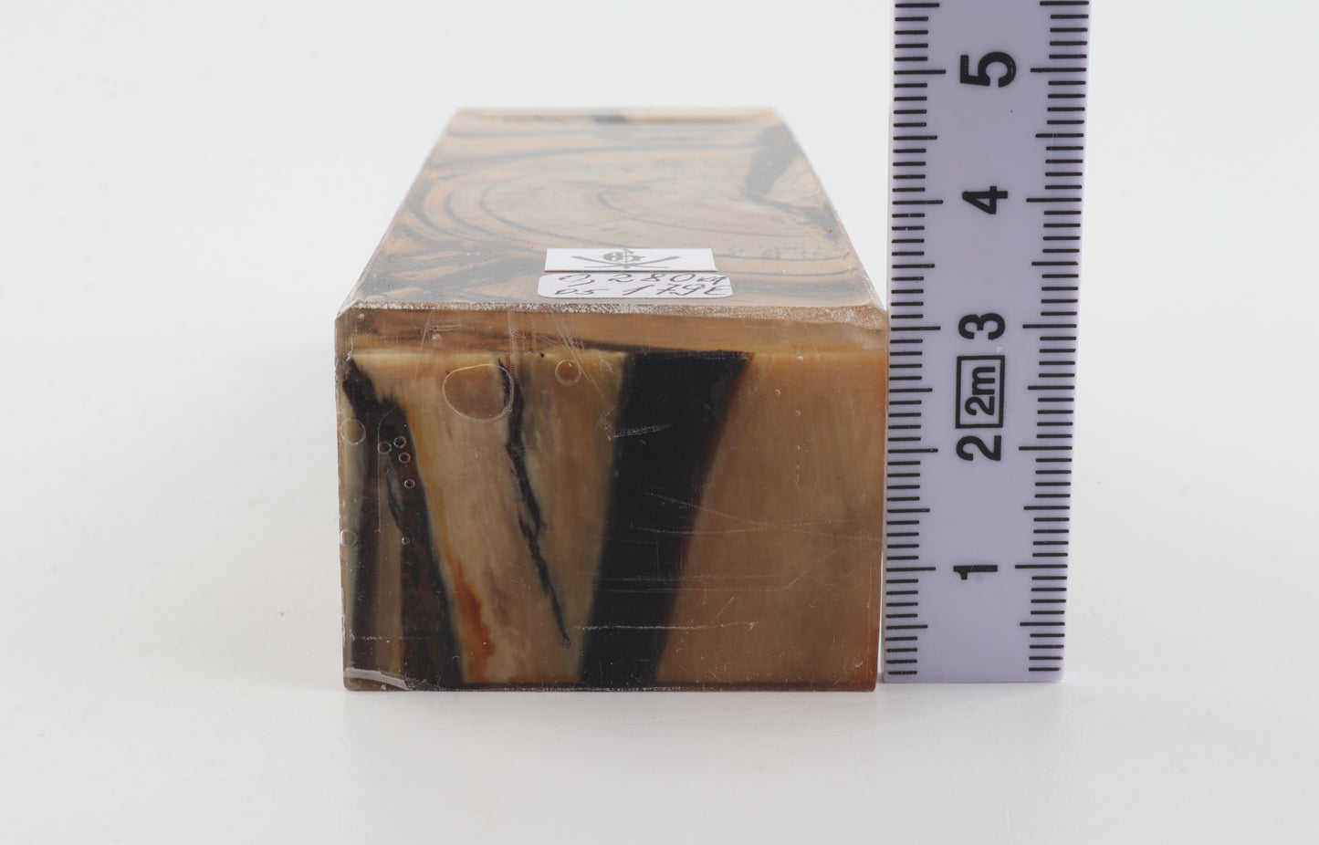 Stabilized mammoth ivory block