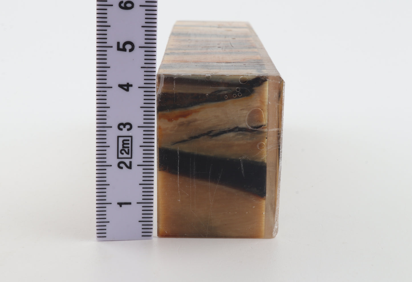 Stabilized mammoth ivory block