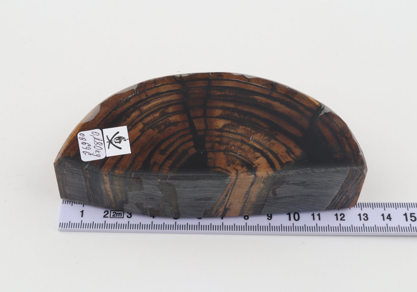 Stabilized mammoth ivory piece