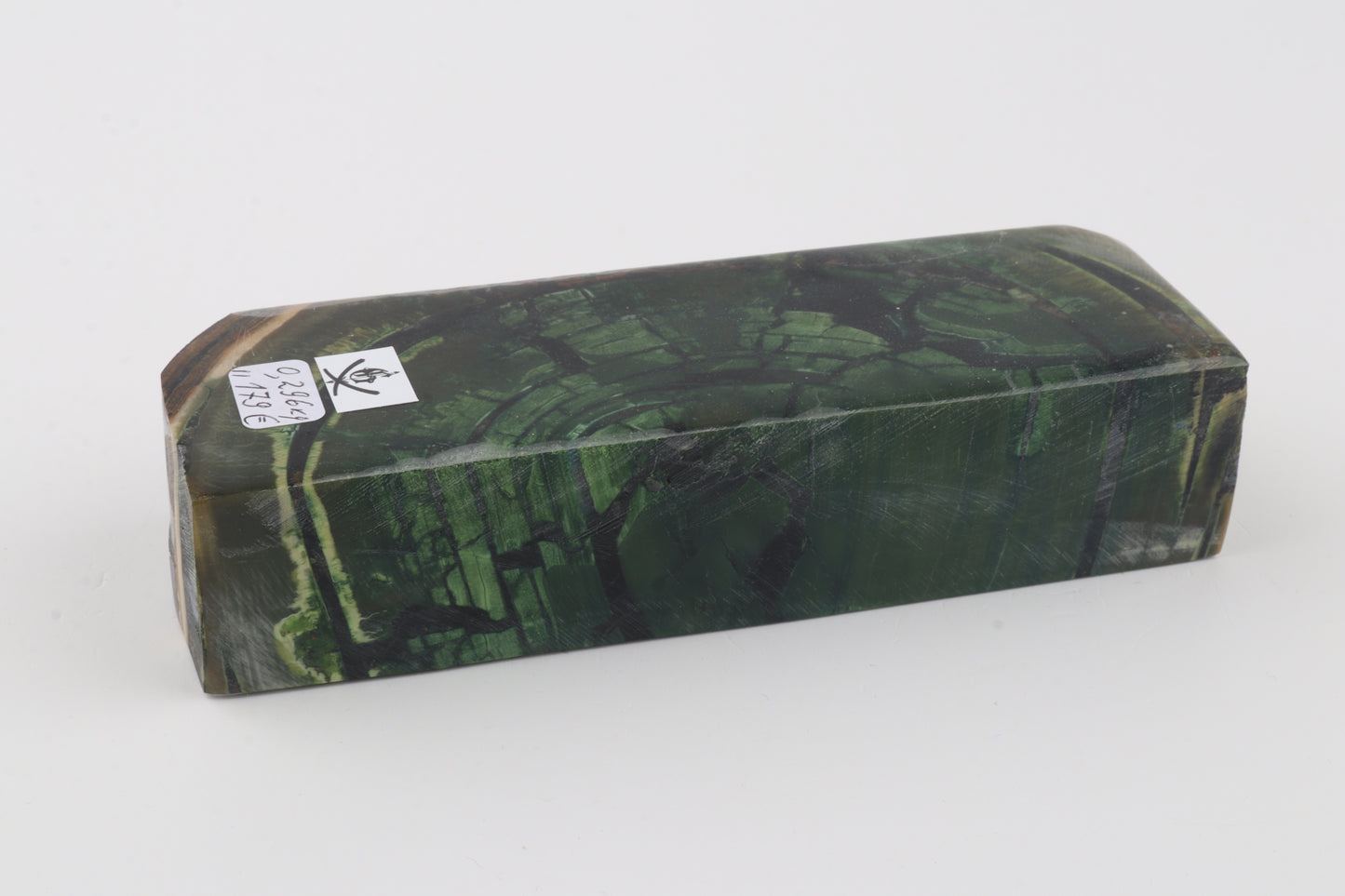 Stabilised mammoth ivory block