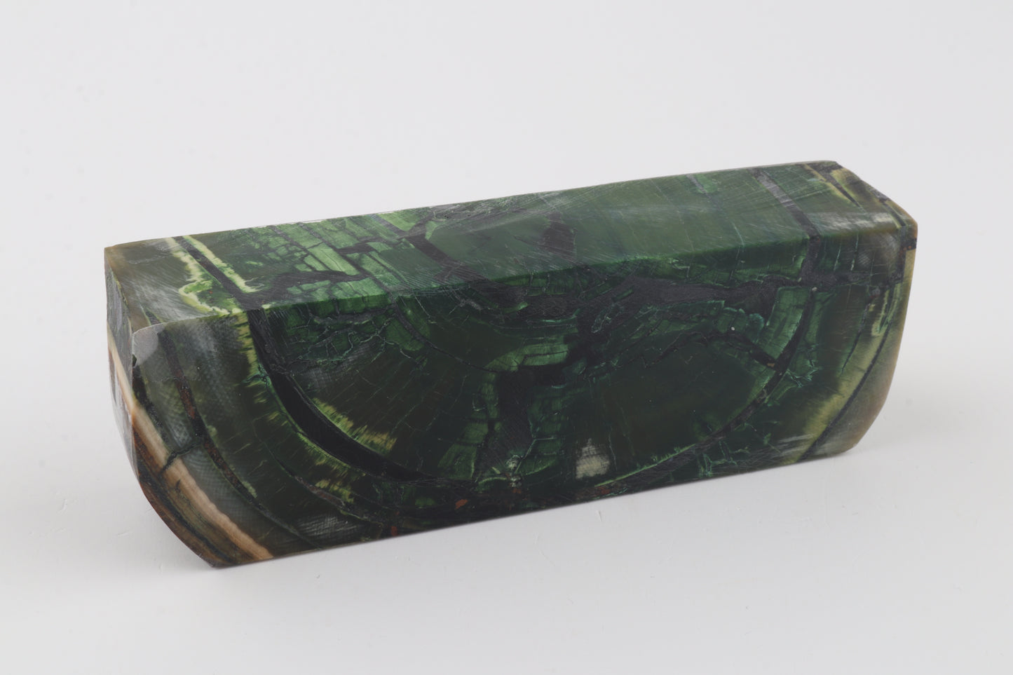 Stabilised mammoth ivory block