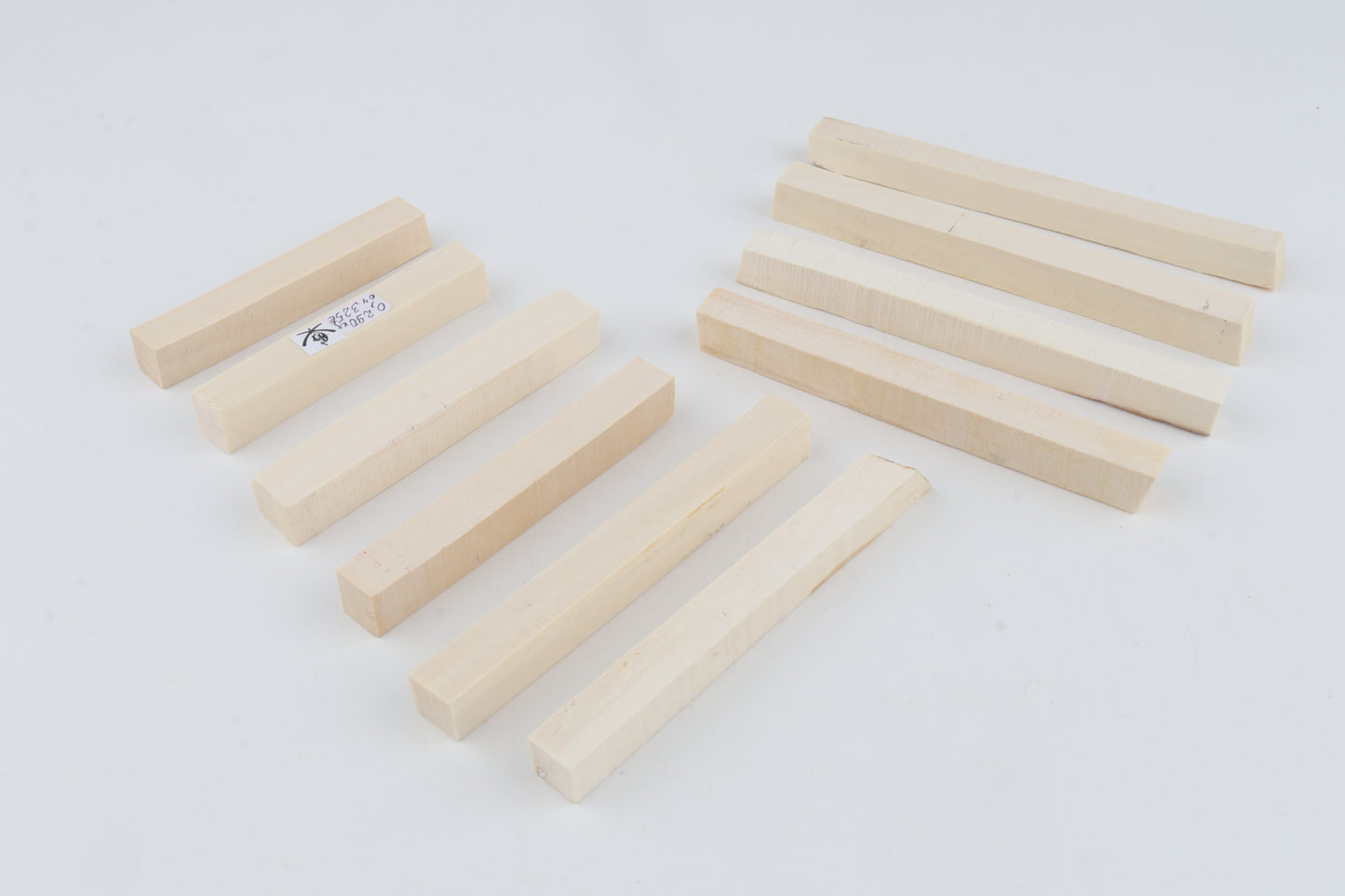 White mammoth ivory segments