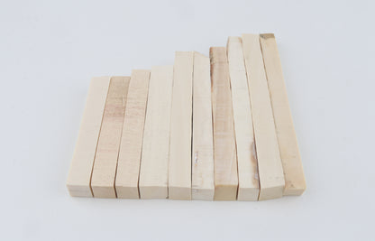 White mammoth ivory segments