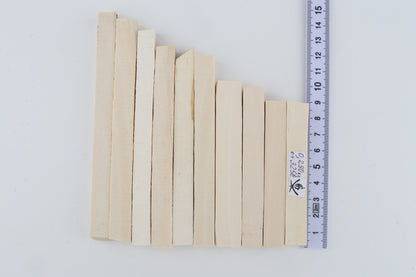 White mammoth ivory segments