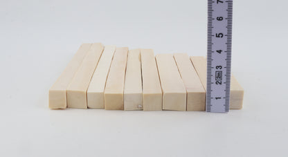 White mammoth ivory segments