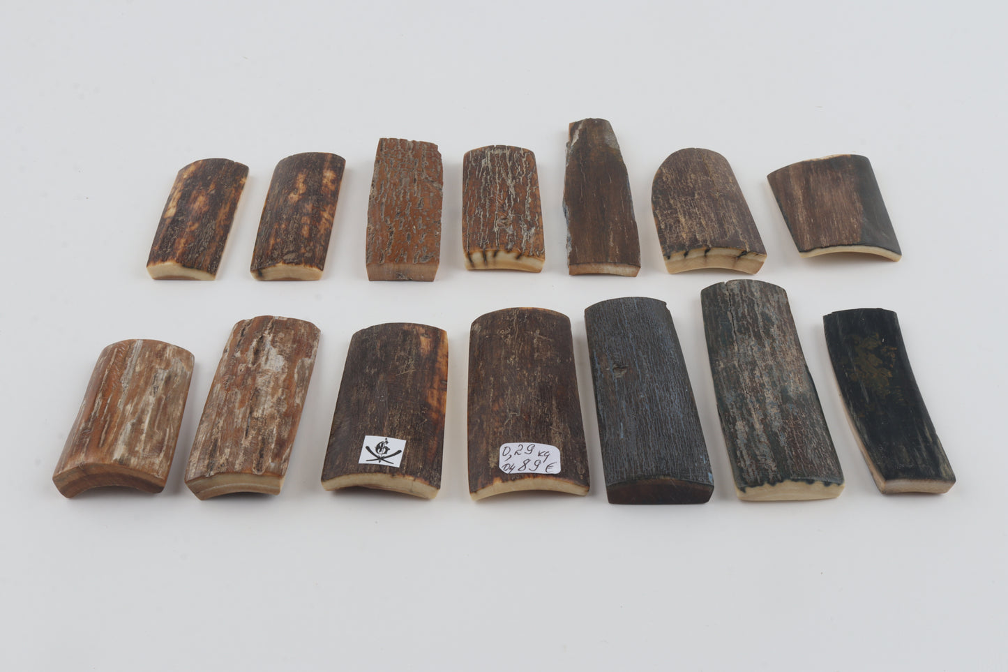 Natural mammoth bark pieces