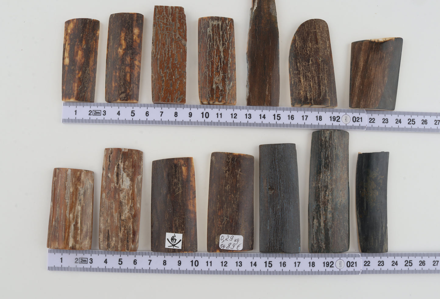 Natural mammoth bark pieces