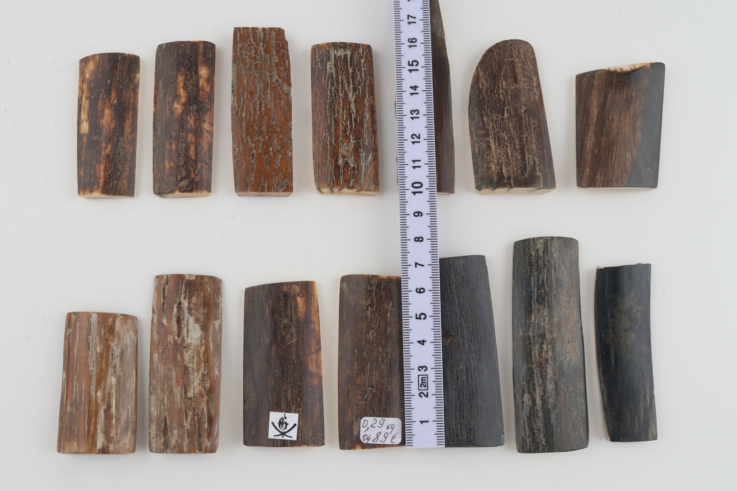 Natural mammoth bark pieces